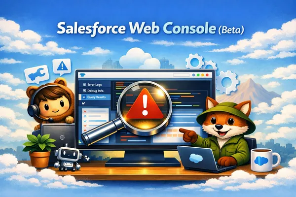 Salesforce web console